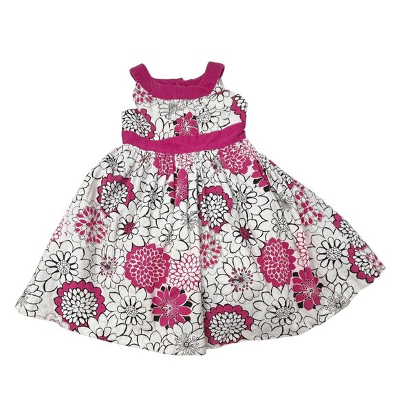 Girls -‎ 2 Sundresses - White Dresses with Floral & Balloon Designs - Size 4T - Picture 7 of 12